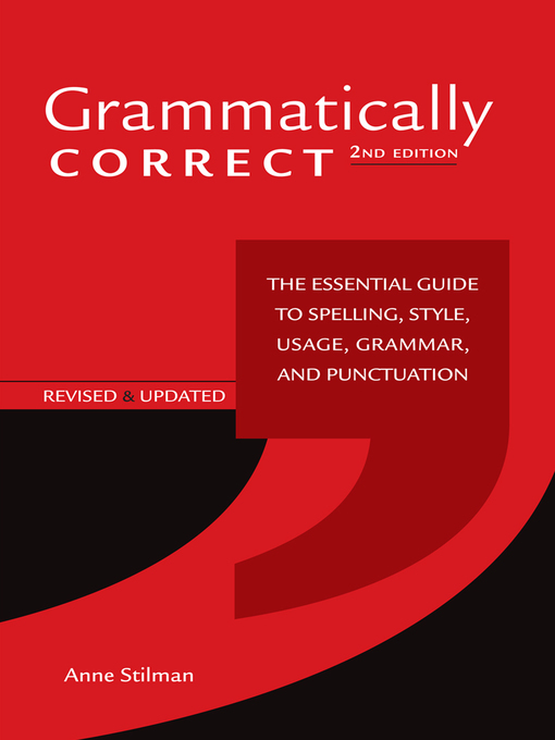 Title details for Grammatically Correct by Anne Stilman - Wait list